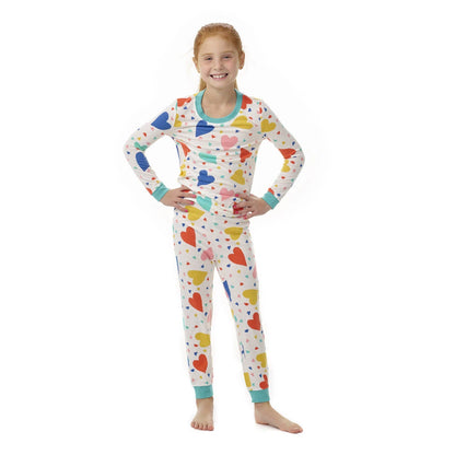 Build-A-Bear Pajama Shop™ Colorful Hearts PJ Pants - Toddler and Youth - US 7155