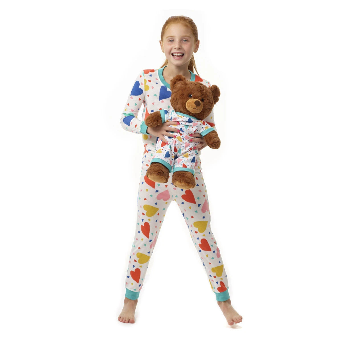 Build-A-Bear Pajama Shop™ Colorful Hearts PJ Pants - Toddler and Youth - US 7155