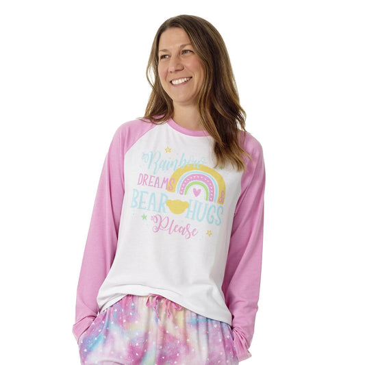 Build-A-Bear Pajama Shop™ Rainbow Dreams &amp; Bear Hugs Please PJ Top - Adult - US 4745