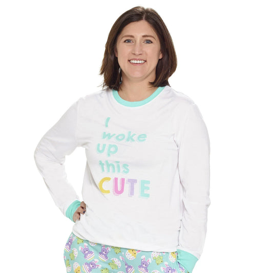 Build-A-Bear Pajama Shop™ "I Woke Up This Cute" PJ Top - Adult - US 6412