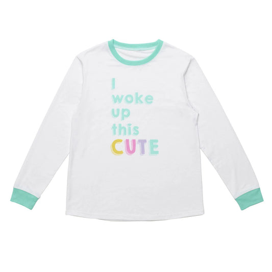 Build-A-Bear Pajama Shop™ "I Woke Up This Cute" PJ Top - Adult - US 3046