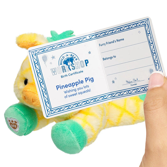 Build-A-Bear Mini Beans Pineapple Pig Stuffed Animal | BAB - US 2358