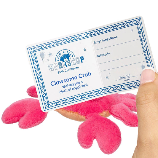 Build-A-Bear Mini Beans Clawsome Crab Stuffed Animal | BAB - US 5181