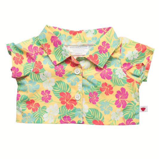 Tropical Flower Print Shirt | Build-A-Bear - US 5765