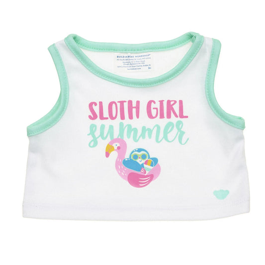 Sloth Girl Summer Tank for Plush Toys | Build-A-Bear® - US 6012