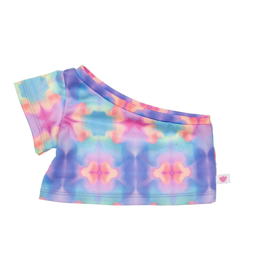 One-Shoulder Tie-Dye Top for Plush Toys - US 9351