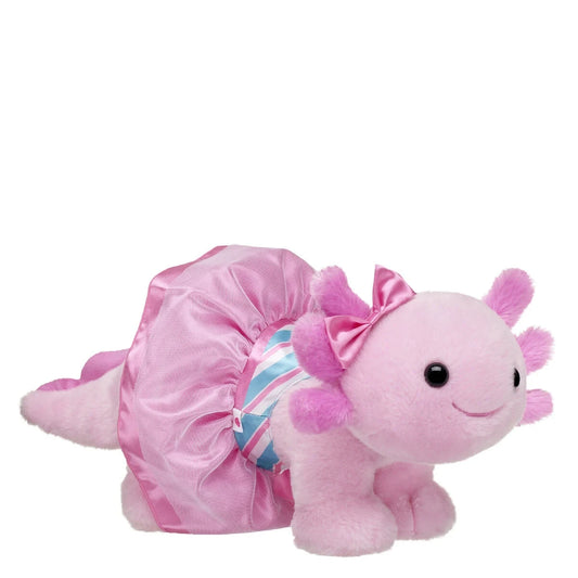 Pink Axolotl Soft Toy with Peppermint Dress | Build-A-Bear - US 1114