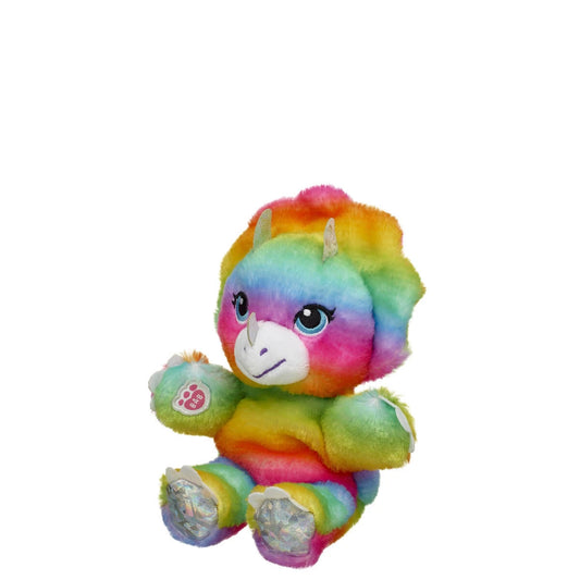 Mini Beans Rainbow Triceratops Plush Toy | Build-A-Bear® - US 9035