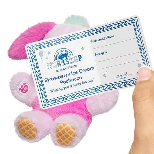 Build-A-Bear Mini Beans Strawberry Ice Ice Cream Pochacco | Build-A-Bear - US 2574