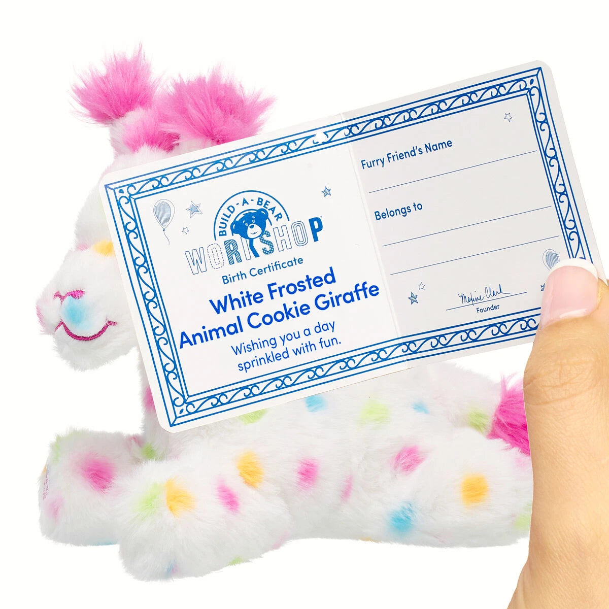 Build-A-Bear Mini Beans White Frosted Animal Cookie | BAB - US 9690