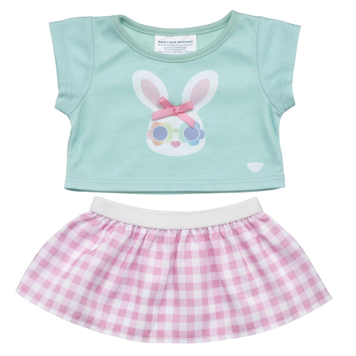 Gingham Bunny Easter Outfit 2 pc. | Build-A-Bear - US 4228