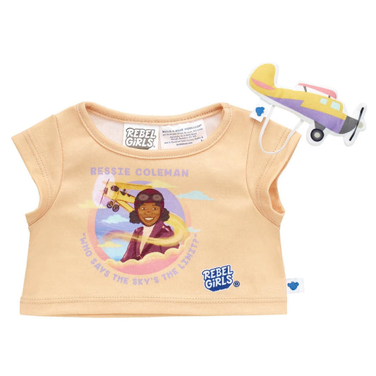 Rebel Girls Bessie Coleman T-Shirt | Shop at Build-A-Bear® - US 2613