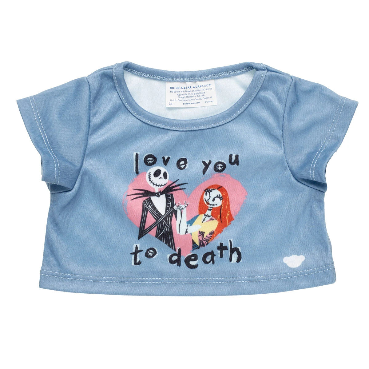 Nightmare Before Christmas Valentine's Tee for Plush Toys | Build-A-Bear® - US 1685