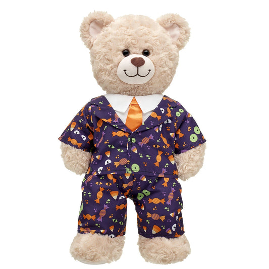Halloween Suit w/ White Collars &amp; Orange Tie | Build-A-Bear® - US 8525