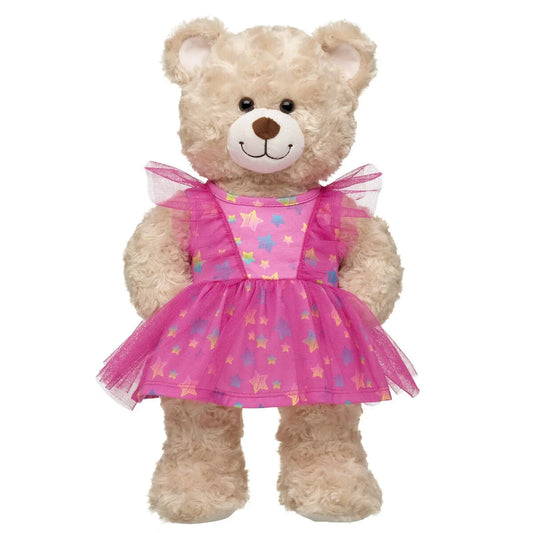 Pink Stars Tulle Sleeve Dress for Plush Toys | Build-A-Bear® - US 0807