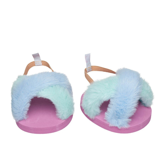Fuzzy Pastel Slippers | Build-A-Bear - US 3586