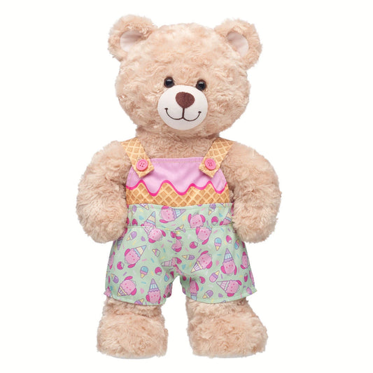 Sanrio Hello Kitty &amp; Friends Strawberry Ice Cream Pochacco Overalls | Build-A-Bear - US 9839