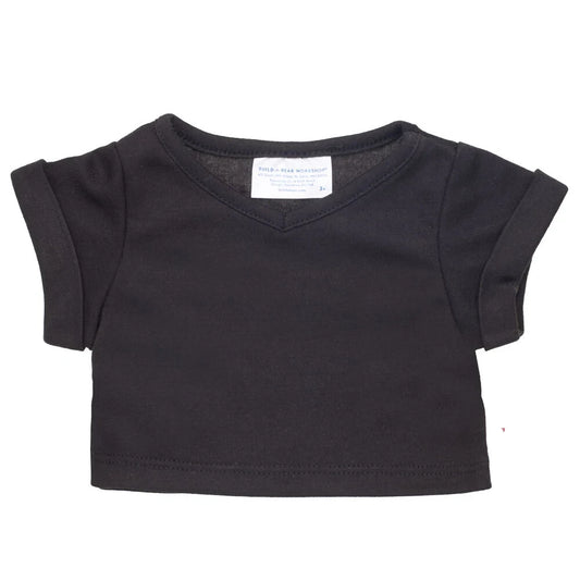 Online Exclusive Black V-Neck T-Shirt | Build-A-Bear - US 3671