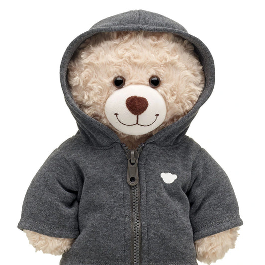 Charcoal Grey Zip Hoodie for Stuffed Animals | Build-A-Bear® - US 2328