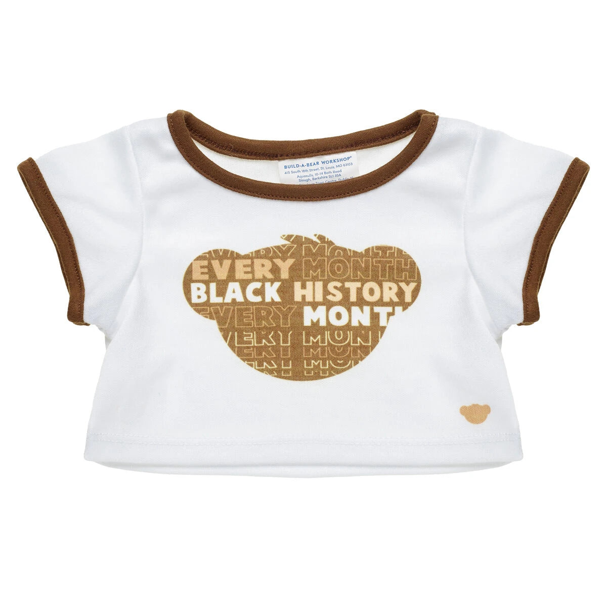 "Black History Every Month" T-Shirt for Stuffed Animals | Build-A-Bear® - US 2905
