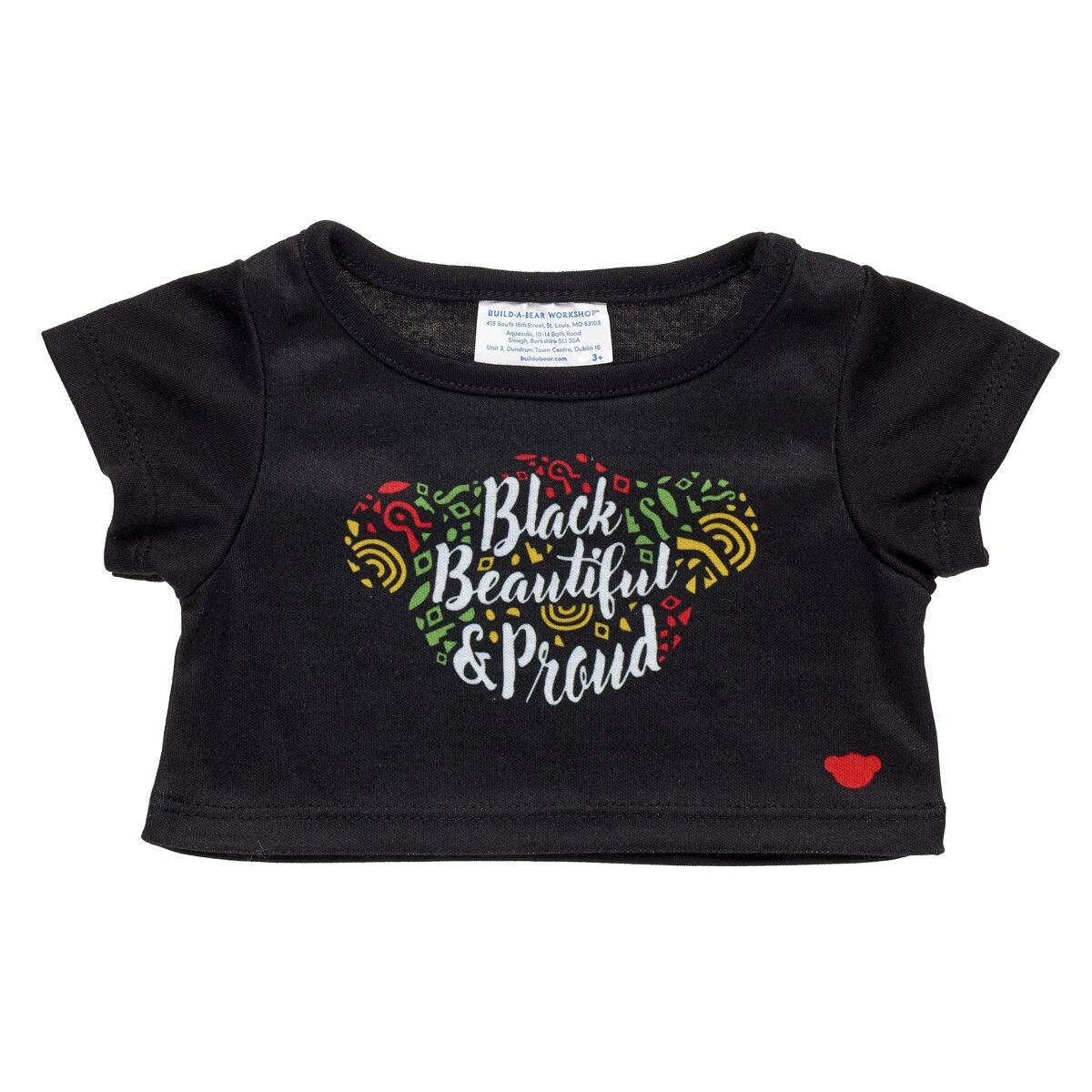 "Black, Beautiful &amp; Proud" T-Shirt for Stuffed Animals | Build-A-Bear® - US 7074