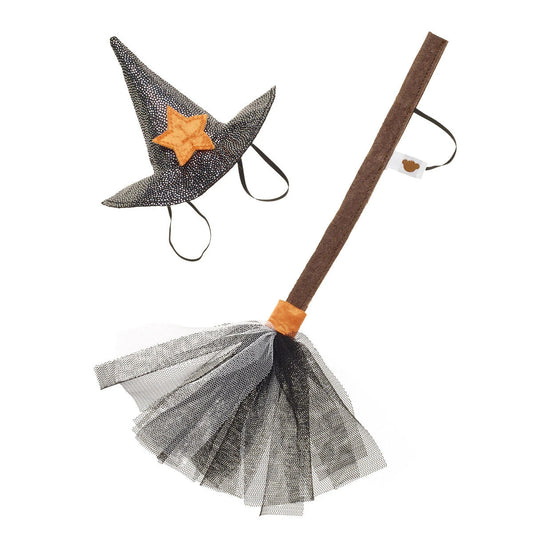 Witch Hat and Broom Set for Stuffed Animals | Build-A-Bear - US 2793