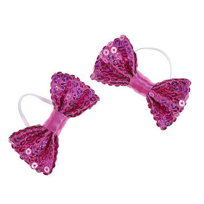 Fuchsia Sequin Bows 2 pc. for Stuffed Animals | Build-A-Bear® - US 8896