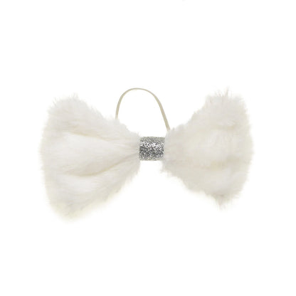 Fuzzy White Bow for Stuffed Animals | Build-A-Bear Workshop® - US 5306
