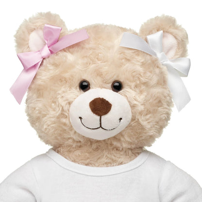 Pink &amp; White Ribbon Bows 4 pc for Plush Toys | Build-A-Bear® - US 4407