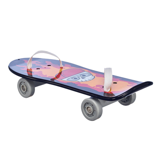 Black Skull and Flames Skateboard for Stuffed Animals | Build-A-Bear® - US 0793