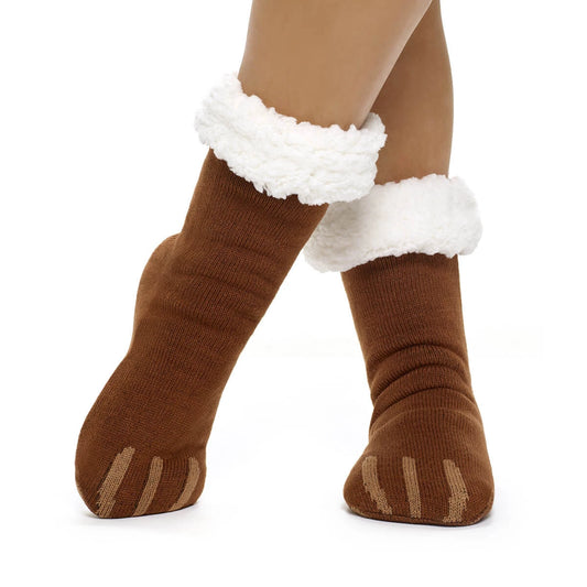 Build-A-Bear Pajama Shop™ Bear Paw Slipper Socks - Toddler, Youth &amp; Adult - US 9249