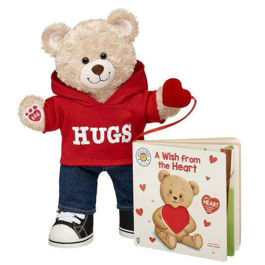 Happy Hugs Teddy Bear "A Wish from the Heart" Board Book Set | Build-A-Bear® - US 4341