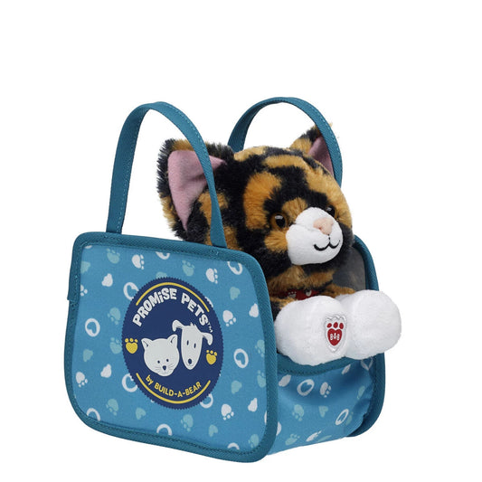 Build-A-Bear Mini Beans® Promise Pets™ Calico Stuffed Animal with Pet Carrier | Build-A-Bear® - US 5146